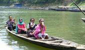 Voters Arrive Via Boat To Cast Votes