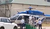 Mamata loses balance, falls while boarding helicopter