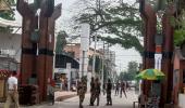 A Small Line Of People Crossed Into India