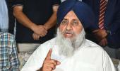 Sukhbir Badal ordered to clean shoes at Golden Temple