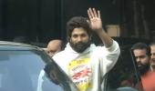 Allu Arjun Walks Out After Night in Prison