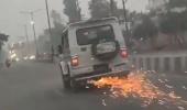 Man dies after SUV with 'BJP sticker' hits, drags bike
