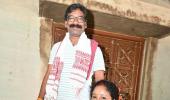 Hemant Soren in jail, wife posts wedding anniv message