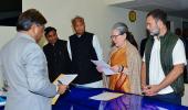 RS polls: Sonia Gandhi files nomination in Jaipur