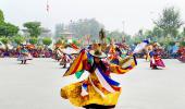 Buddhist Lamas Perform Black Hat Dance