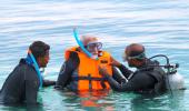 PHOTOS: Modi goes snorkelling in Lakshadweep