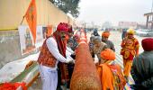 108-Foot Agarbatti Lit In Ayodhya