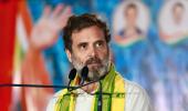 Rahul blows kisses to crowd shouting 'Modi, Modi'