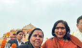 Uma Bharti, Rithambara Get Emotional