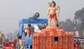 Ram Lalla statue with Brahmos on UP's R-Day tableau