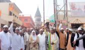 350 Muslims pray at Ram temple after 6-day walk