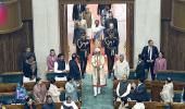 Parl sets new practice, Sengol procession escorts Prez