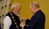 Putin confers Russia's highest civilian honour on Modi