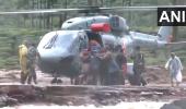 Kerala landslide: Man clinging to boulder rescued