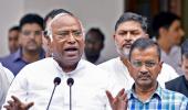 Kharge gives INDIA 295 as exit polls predict BJP sweep