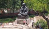 Gandhi, Ambedkar statues removed from Parl complex