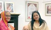 Sheikh Hasina Meets Advani, Sonia