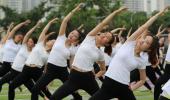 How Yoga Day was celebrated in China