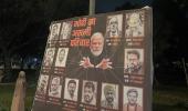 'Modi ka asli parivar' posters with fugitives in Delhi