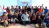 Rescued Pakistanis shout 'India Zindabad'