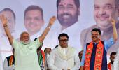 Raj Thackeray Steals Show At Modi Rally