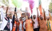 SEE: BJP workers celebrate Maha win!