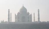 The Taj Covered By Smog