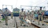 70 kg cement blocks kept on tracks to derail train