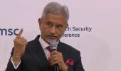 Jaishankar schools West over democracy, shows a finger