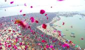 Kumbh: Devotees take 'Amrit Snan' on Makar Sankranti