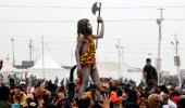 Naga Sadhus Perform Shahi Snan