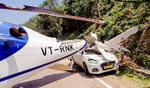 Helicopter on way to Kedarnath crashlands on highway