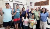 Special prayers for Group Captain Shukla's success