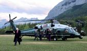 Did Trump Take A Chopper From DC?