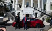 'Don't want a discount': Trump buys Tesla from Musk