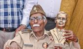 INA Veteran Salutes Netaji