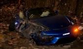 Porsche racing BMW crashes on Mumbai highway, driver injured