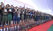 210 Maoists give up arms in Chh'garh's largest surrender