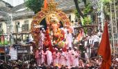 Rain-soaked Mumbai sees off Lalbaugcha Raja, other Ganesh idols