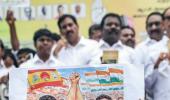 High drama outside TN Lok Bhavan, Vijay's house amid uncertainty 