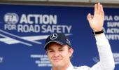 Rosberg on pole, Hamilton on fire and last