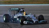 Hamilton crashes as F1 starts new turbo era