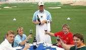 When Ernie Els welcomed Flintoff, Martina