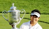 Korean Yang upstages Woods with Hazeltine win