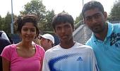 Spotted: Mahesh Bhupathi and Sitaram Sudarwa at the US Open