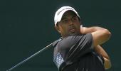 Atwal matches course record to lead at Wyndham