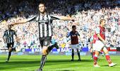 Newcastle stun Villa 6-0, Fulham hold Man U