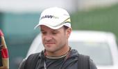 Barrichello's crashes out in his 300th race