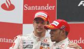 Button says won't play second fiddle to Hamilton