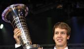 Vettel handed trophy, Korean GP wins award